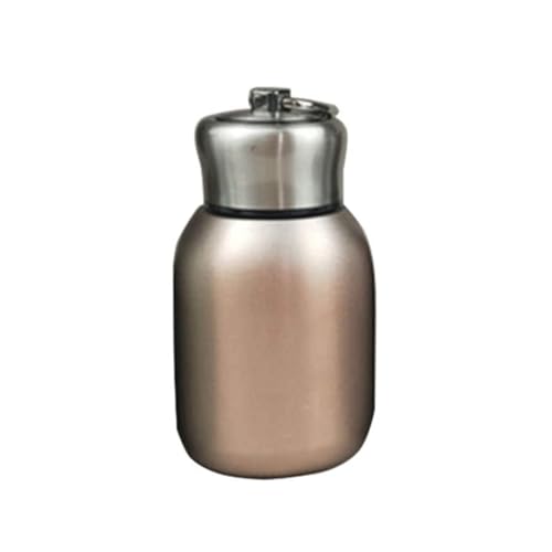 Minitermos de café de 300 ml, termo de viaje, termo de acero inoxidable, para uso en interiores y exteriores oro rosa