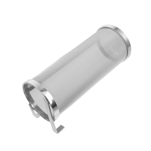 Mikinona Stainless Steel Grain Brewing Filter Portable Strainer for Homebrew and Wine Mesh Cylinder for Efficient Beer Brewing Resistant and Easy to Use