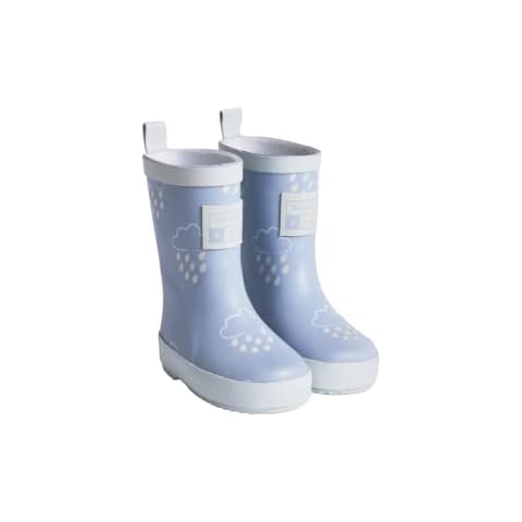 Grass & Air Kids Wellies, Baby Blue Colour-Changing Unisex Kids Winter Wellies, Welly Boots, Childrens Rain Boots, Baby Blue (uk_footwear_size_system, little_kid, numeric, medium, numeric_4) Cover
