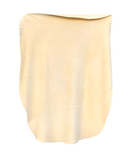 SHEEPSKIN ELITE Chamois Drying Cloth Car Drying Towel Real Leather Super Absorbent Fast Drying Natural Chamois Car Wash Cloth Accessory (5 sq ft)