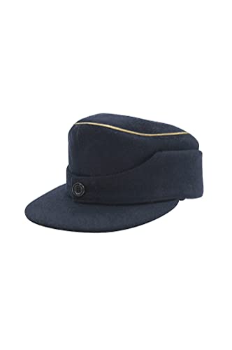 Kriegsmarine M44 field cap en laine bleu marine casquette de collection historique de la marine