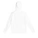 Men's UPF 50+ Sun Protection Hooded Shirt with Face Cover Long Sleeve Lightweight Rash Guard Shirts with Pockets White