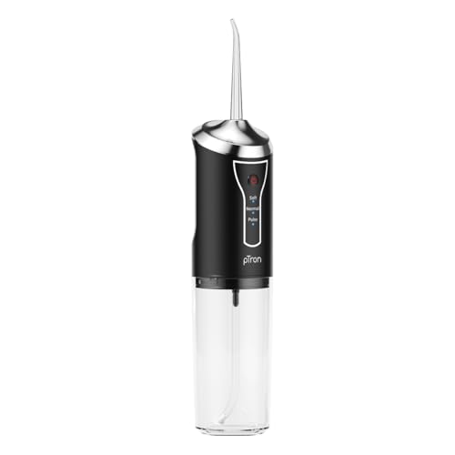 Image of pTron EaseMate Oral Irrigator D1, Portable, Cordless & Rechargeable, 3 Cleaning Modes, 300ml Water Tank, IPX6 Water-resistant, Flossing at Home & Travel, Oral Flosser, Dental Flosser for teeth (Black)