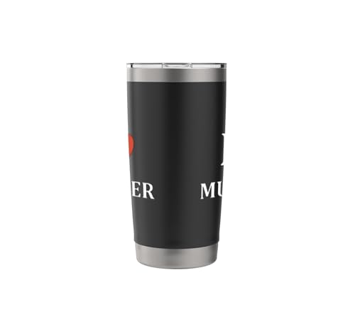 Nourriture Munster fromage Humour i love Munster Gobelet isotherme en acier inoxydable double paroi – vue 4