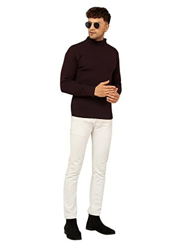 Image of Kvetoo Men High Neck Full Sleeve Winter Woolen Sweater