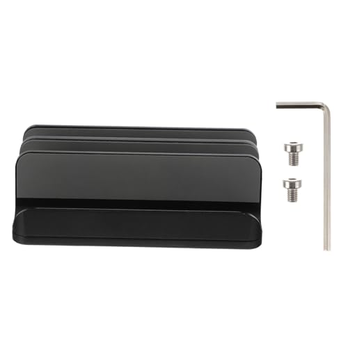 Soporte vertical aluminio para laptop y tablet dual ranura