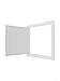ABS Plastic Wall-Mounted Inspection Door for Plumbing, for HVAC & Electrical Systems – Detachable Drywall Access Panel with Ventilation Grille Cover, 20x25 cm(300 * 300)