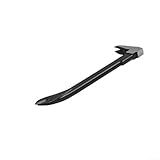 Metall-Nagelabzieher, Hebelstange mit zwei Schlagzonen und Krallen für Hausumbau und Bau, Schwarz (b)