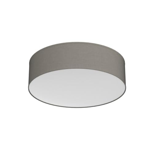 B.K.Licht - Deckenlampe mit Lampenschirm aus Stoff, Taupe, E27 Fassung, max. 40 Watt, 300mm, Deckenleuchte, Lampe, Wohnzimmerlampe… – Ansicht 4