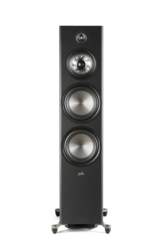 Polk Audio Reserve Series R700 Tower Speaker, 1" Tweeter 6.5" Woofers & Dual 8" Long-Throw Drivers, Hi-Res Certified, Dolby Atmos & IMAX Enhanced for Dynamic Home Theater Audio, Black