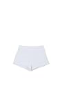 Capezio girls Boys Cut Low Rise Short, White, Medium (8-10)