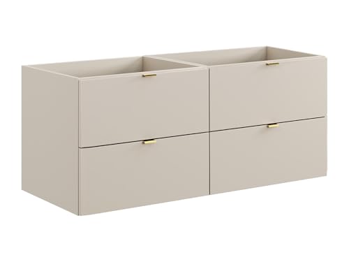 Vente-unique - Meuble sous Vasque Suspendu - Coloris Beige - 120 cm - Lavena