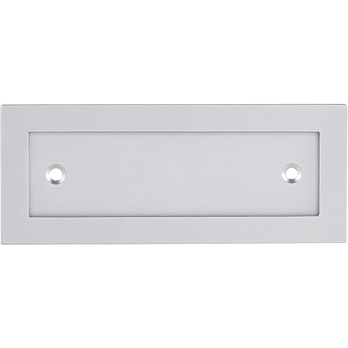 MARCHESI Namnskylt ram 120 x 48 mm med 2 skruvhål, anodiserad aluminium