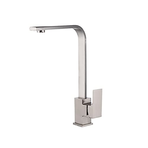Mitigeur de cuisine avec rotation 360° et commande eau chaude froide - 2