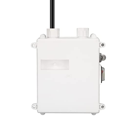 Controlador de Bomba Doméstica - Caja de Control de Bomba de Pozo Profundo con Succión Sumergible y Disyuntor de Protección Térmica (1100W, Enchufe UE 220V)