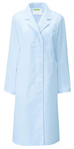 白衣 女性用 シングル カゼン(KAZEN) 薬局 診察衣 S-4L 医療 120-70,71,73 S 71:サックス