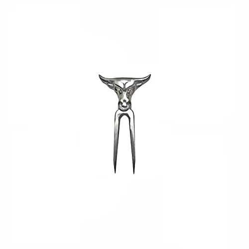 Kit Garra de Urso + 6 Mini Tridente + Base Madeira Churrasco