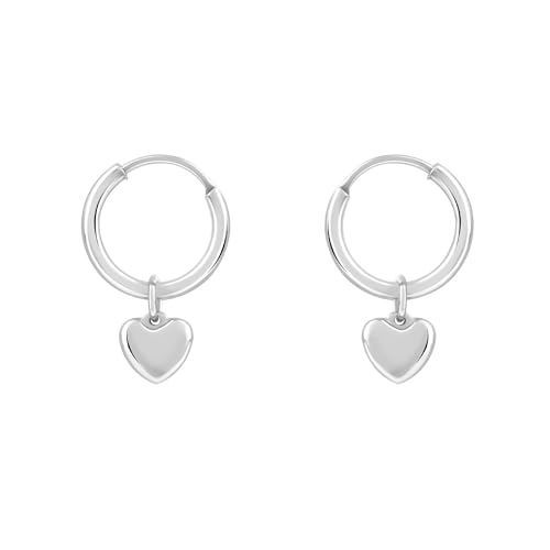 Image of 18K Gold Plated Heart Earrings for Women & Girls | Heart Hoops, Studs & Huggies | Waterproof and Anti Tarnish Jewellery | Valentines Gift for Girlfriend | Gifts for Women | 1 Year Warranty*