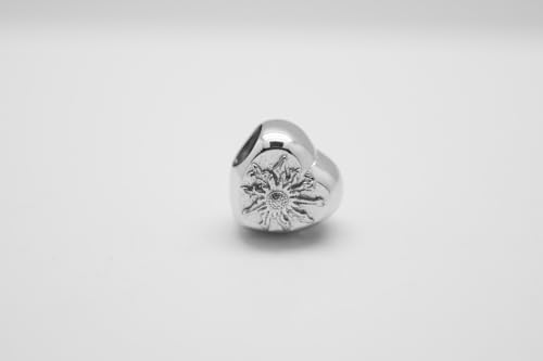 Charm de plata esterlina 11 mm Eguzkilore para pulseras sin tirones 2