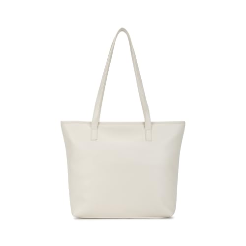 Image of Fastrack Casual Laptop Tote Bag for Girls, Large Size with a Zipper Closure and Padded Laptop Compartment, Compatible with Laptops up to 14 inches, Double Handle Type
