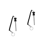 BESPORTBLE 2 Piezas Pestillo de la placa de pesas accesorios para gym accesorios gym barra con pesas gym accesorios barra pesas bandeja de pesas de metal accesorios de fitness planchar Black