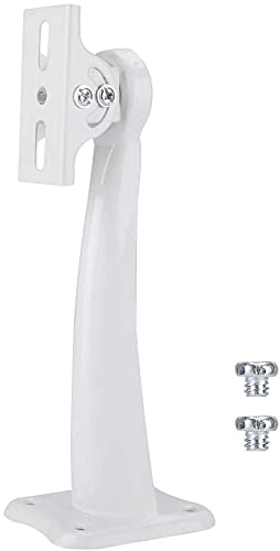 Alexvyan 25 Cm Metal-Iron Camera Wall Ceiling Mount Adjustable Angle Metal Bracket Stand Holder for CCTV Cameras White