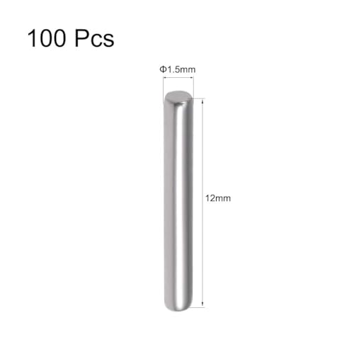 TOP-VIGOR 100Pcs 1.5mm x 12mm Dowel Pins Shelf Support Pegs - Image 2