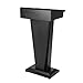 Generic Metal Podium Speaking Desk Multi-Purpose Modern Reception Table Large Capacity for Church Office Home