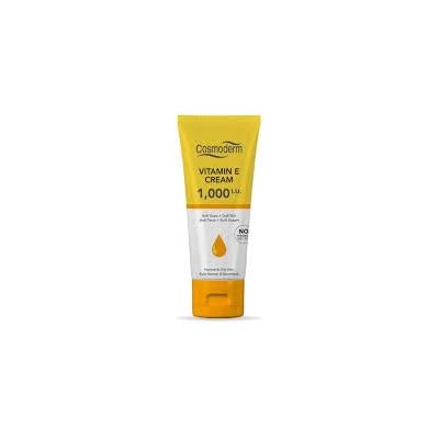 COSMODERM Vitamin E Cream 1000 I.U. with Roseship Oil 50ml -Absorbs Deeply to Nourish, revitalize and moisturize Skin for Healthier, New Skin