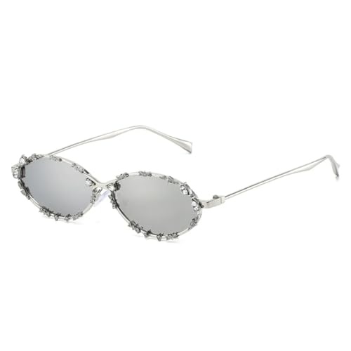 Lunettes de soleil de luxe ovales pour éviter les yeux fatigués en soirée