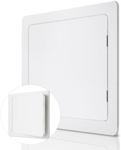 Morvat Plastic Access Panel Door for Drywall, Wall, Rv, Electrical Box, Laundry Chute and More Extra Large 14"x14" (355mm x 355mm) White