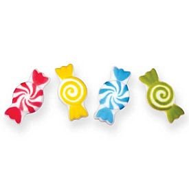 Edible Sugar Candy Dec Ons, Set of 12