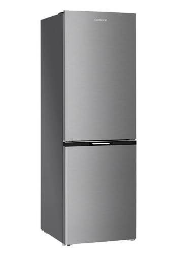 Corbero - Frigorífico Combi No Frost | CCH18574NFX | 327L | 59x91x177 | Luz LED | Crisper y Balcones Ajustables | Estantes de Cristal | 39 Db | Inox