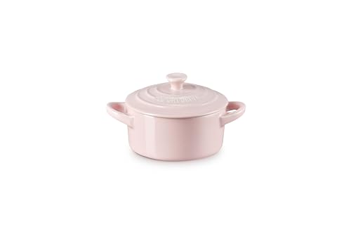 Image of Le Creuset Stoneware Mini Round Cocotte, 8 oz., Chiffon Pink
