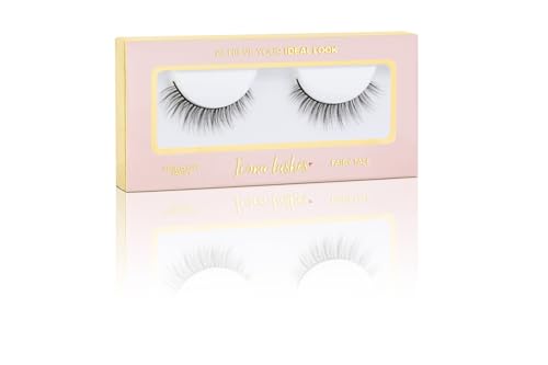 Icona Lashes False Eyelashes Pack - Fake Eyelashes Extensions - Soft, Fluffy Falsies with Tapered Ends & Professional-Grade Band - Handmade, Vegan, Reusable - Natural Black - Fairy Tale