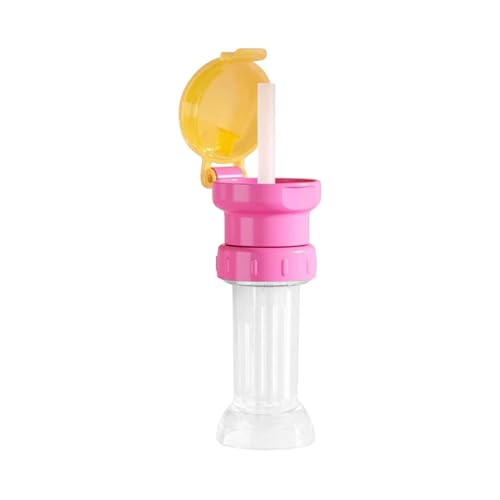 Cubrebotellas de agua, tapa universal portátil a prueba de fugas, popote para niños con tapón, para viajes, camping, al aire libre, interior, hogar, coche, caminar, parque infantil