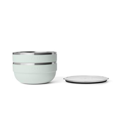 Image of YETI Rambler Bowl, Vacuum Insulated, Stackable and Nestable Stainless Steel Bowl with Lid, 4.5 Quart, Ridgeline