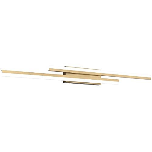 Image of PRESDE 48 Inch Bathroom Light Fixtures Brushed Gold Vanity Light Bar LED Modern Bath Lighting Over Mirror Dimmable