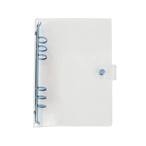 Classeur A5 Transparent Rechargeable Avec 6 Anneaux - Housse De Protection Souple Pour Carnets Et Cahiers