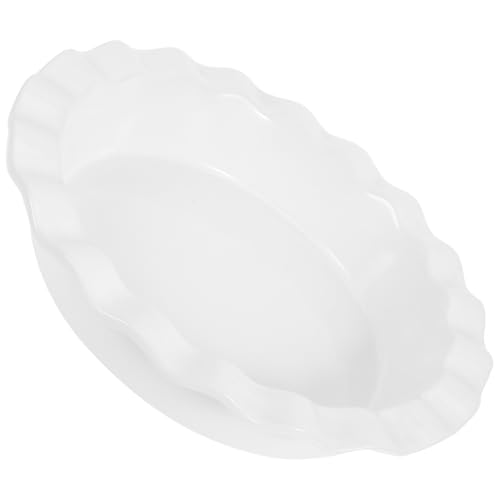 FUNOMOCYA Dish for Baking Pies and Pizzas Non-stick Round Bakeware for Tarts and Quiche Oven Plate for Home Use Single