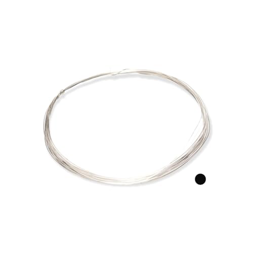 Image of 925 Sterling Silver Wire, 30 Gauge, Round, Half Hard, 3FT by CRAFT WIRE | Sterling Silver Wire for Jewelry Making, Wire Wrapping, Solid 925 Sterling Silver, 0.255mm Wire, High Quality Made in USA