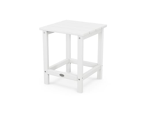 POLYWOOD Long Island 18" Side Table, White