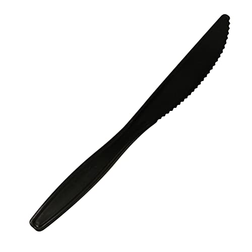 Highmark Full-Sized Plastic Knives, Black, Box Of 1000, 3585490695