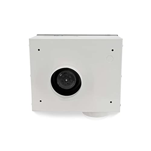 Image of Festa AMG Patriot Radon Fan - Quiet and Energy Efficient 195 CFM Radon Mitigation System Inline Fan - 4 inch Electric Waterproof Inline Duct - Powder-coated steel - White
