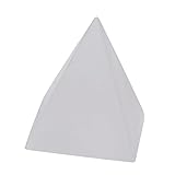 Naturstein-weiße Selenit-Pyramiden-Kristallmineralien-Pyramiden-Innenministerium-Dekorations-Verzierungen (Color : Pyramid 2, Size : Taille Unique)