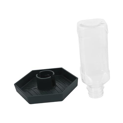 HANABASS 爬虫類 ペット 水 フィーダー 爬虫類 コンパクト リクガメ 給水器 コンパクト 皿 小さい 水 床 皿 ダーク グリーン