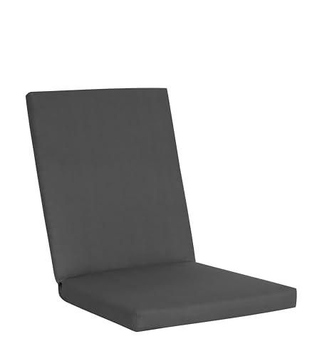 KETTtex Comfort Auflage Mittellehner Anthrazit I Gartenstuhl Polster 106x50x4cm mit 7cm Sitzpolster I KTH2 Sitzauflage weich & Robust I atmungsaktive...