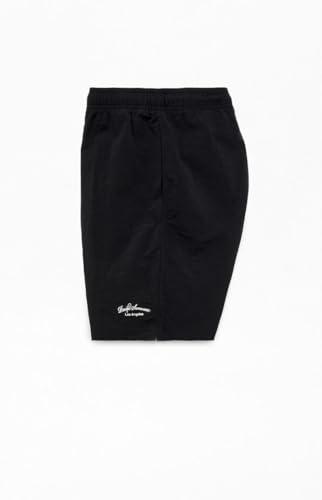 PacSun Men's Black Solid Collegiate 6.5" Swim Trunks3