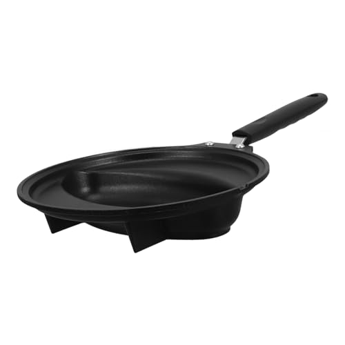 MUCKLILY 1Pc Non Stick Multipurpose Frying Pan Creative Japanese Omelet Rice Pan for Cooking Eggs and More Easy Clean Material for Home Use
