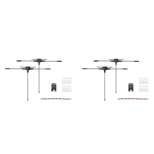 Jumunen 2X Gemini 2.4G/915Mhz �f���A�� EL �_�C�o�[�V�e�B ���V�[�o�[ 100mW -1 �R�l�N�^ FPV RC �������h���[�� �N���b�h�R�v�^�[�p